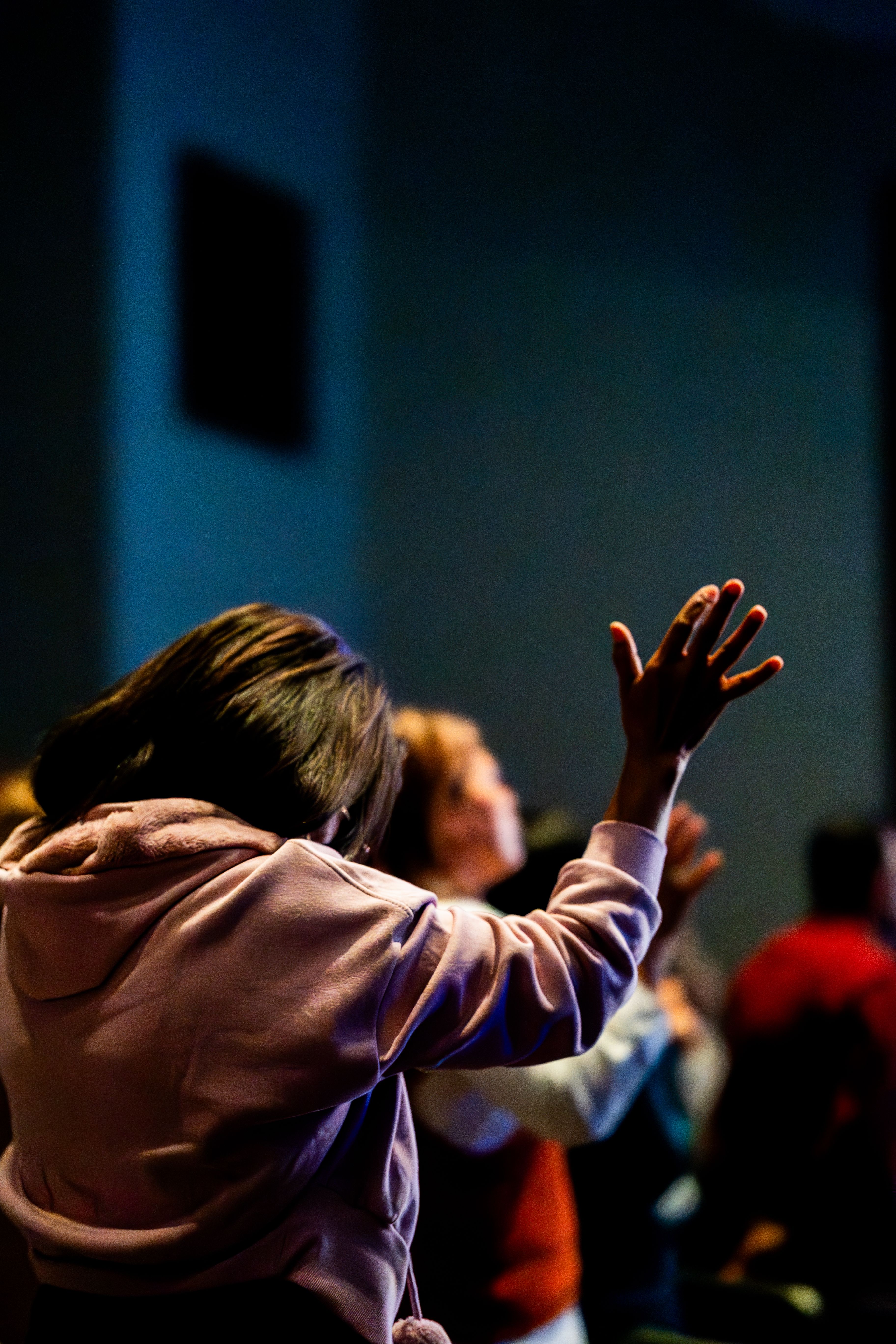 Prayer meeting at Plymouth Pentecostal Church